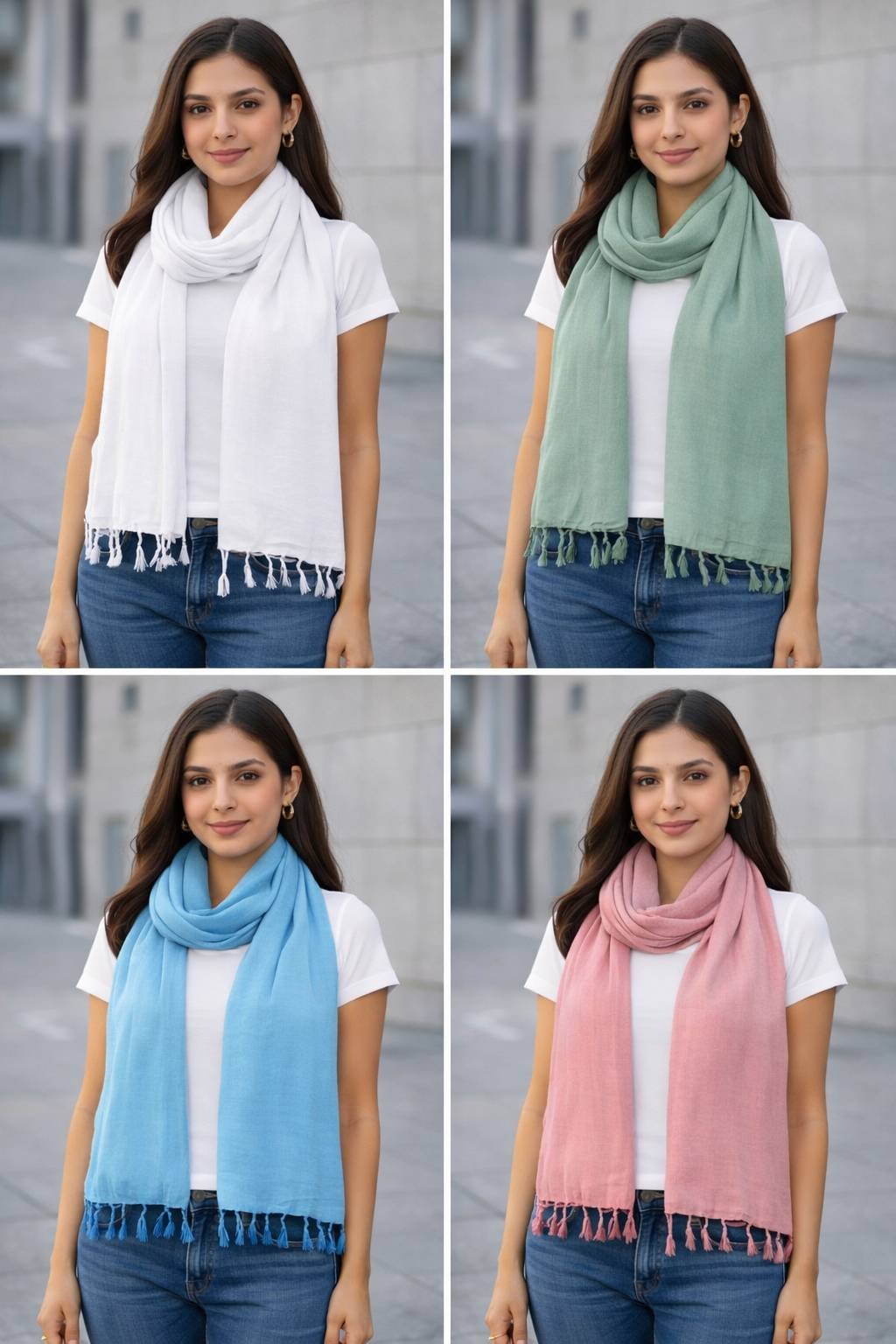 Rayon 105gm Plain Stoles